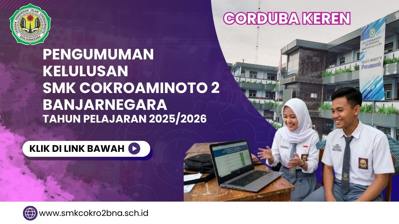 PENGUMUMAN KELULUSAN SMK COKROAMINOTO 2 BANJARNEGARA TAHUN 2026